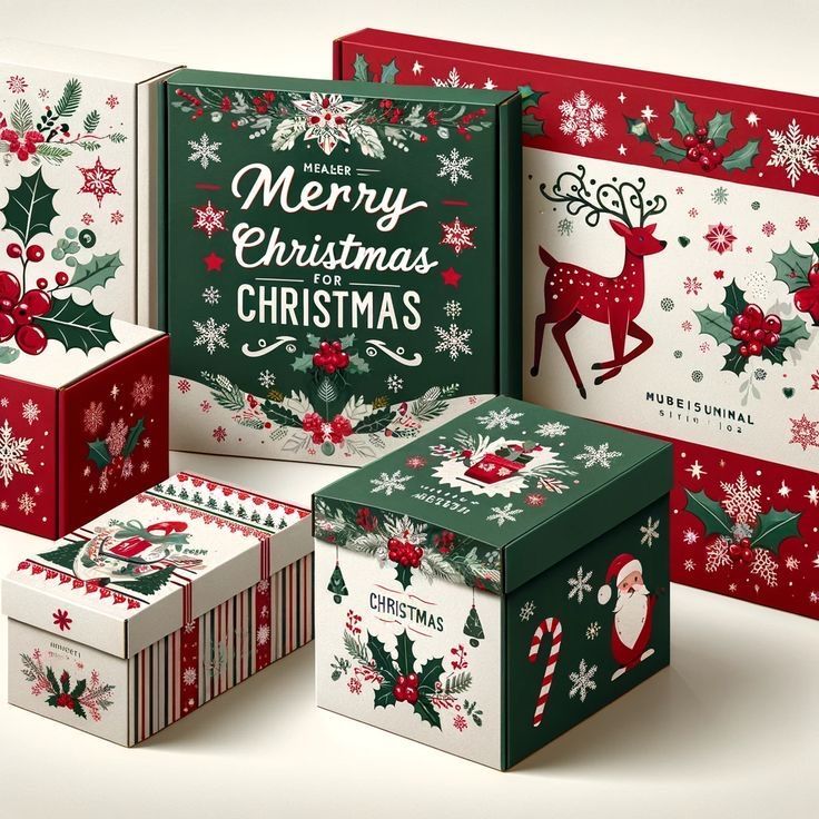 Dropshipping Customized packaging Christmas gift boxes